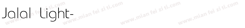 Jalal Light字体转换